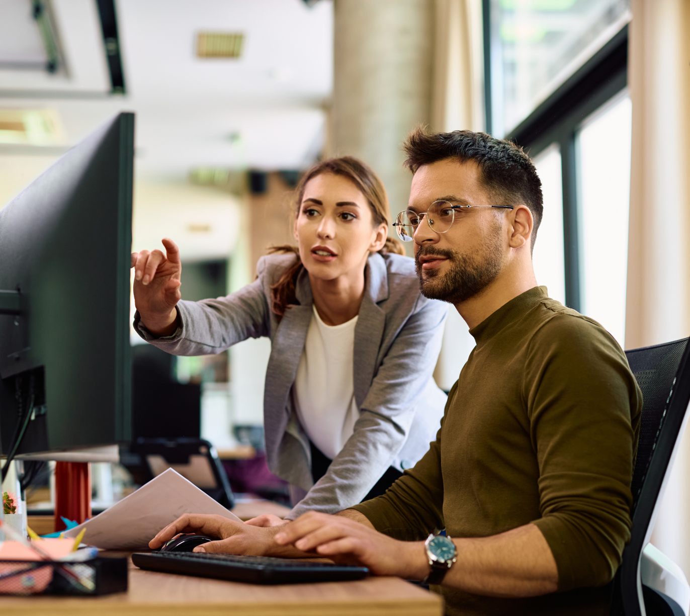 Senior developers working at Red Thread Innovations