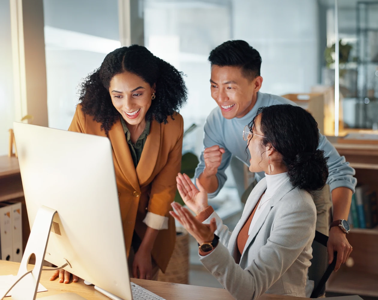 Senior developers working at Red Thread Innovations