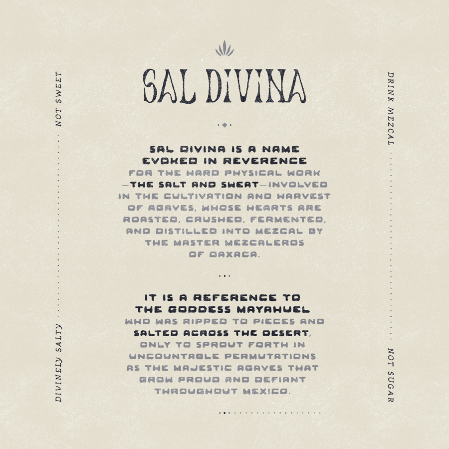 A description of the meaning of the name Sal Divina.