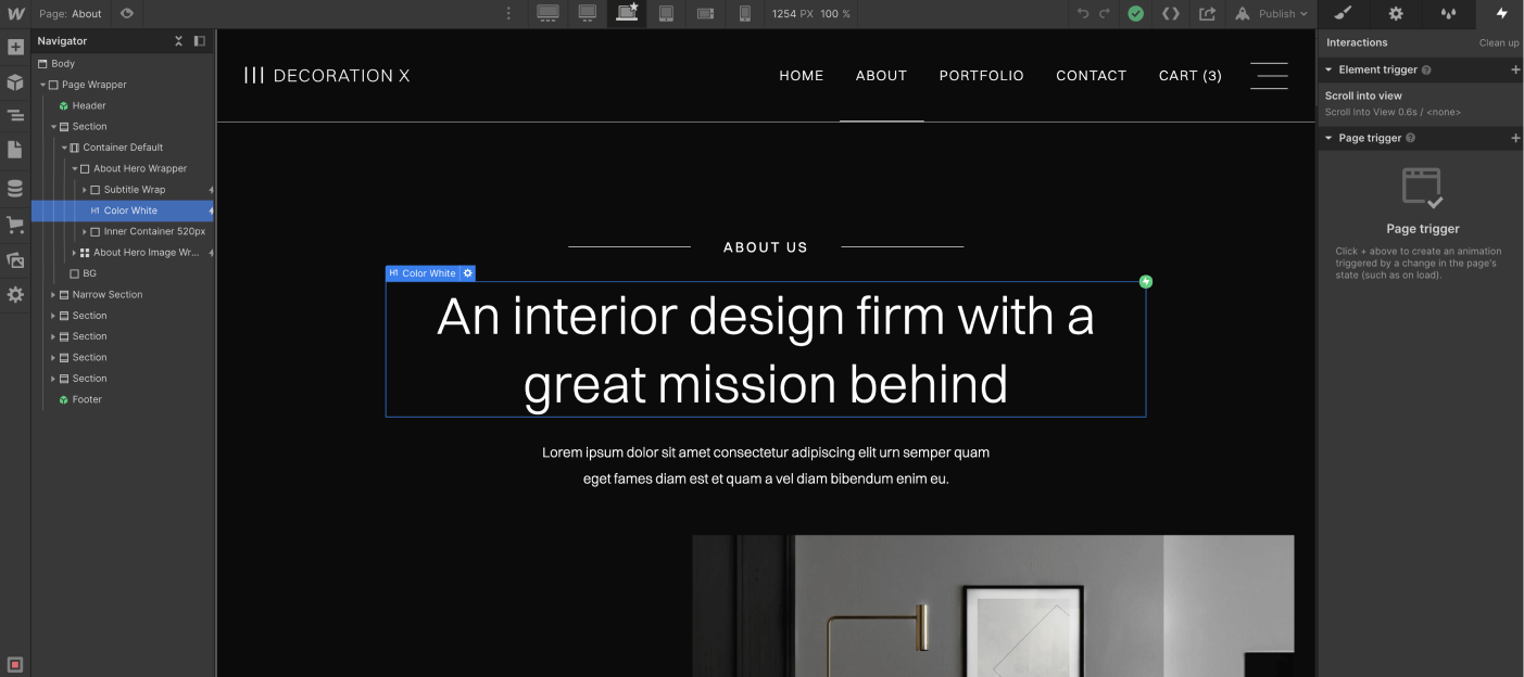 Animations - Decoration X Webflow Template
