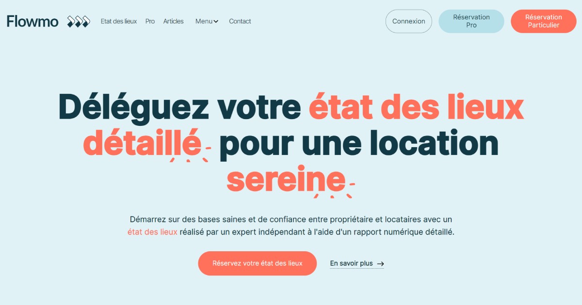 État des lieux d'entrée et de sortie par un expert | Flowmo