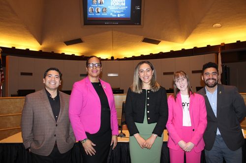 District 4 Candidates, (L-R) Paul Bocanegra, Lisa Gauthier, Maggie Cornejo, Celeste Brevard, and Antonio Lopez