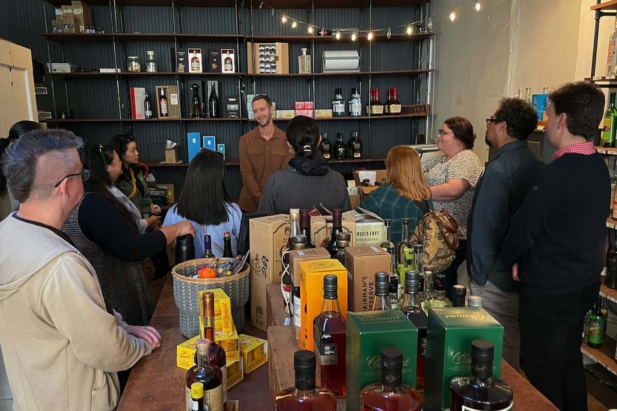Leadership CORPS class members visit Bitters and Bottles on Grand Avenue, SSF