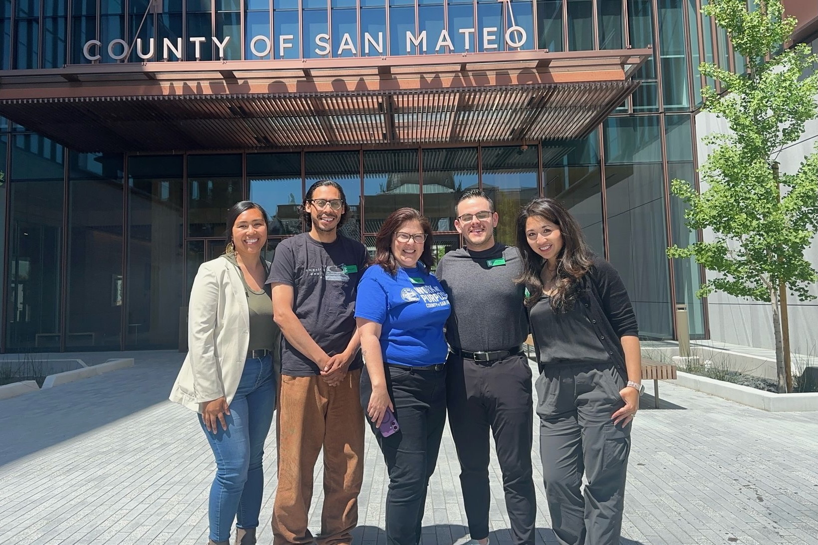 Angenette with CAP Team: L to R: Bernadette Fries, Carlos Reyes, Tanya Beat, Osvaldo Muro, and Angenette Lau