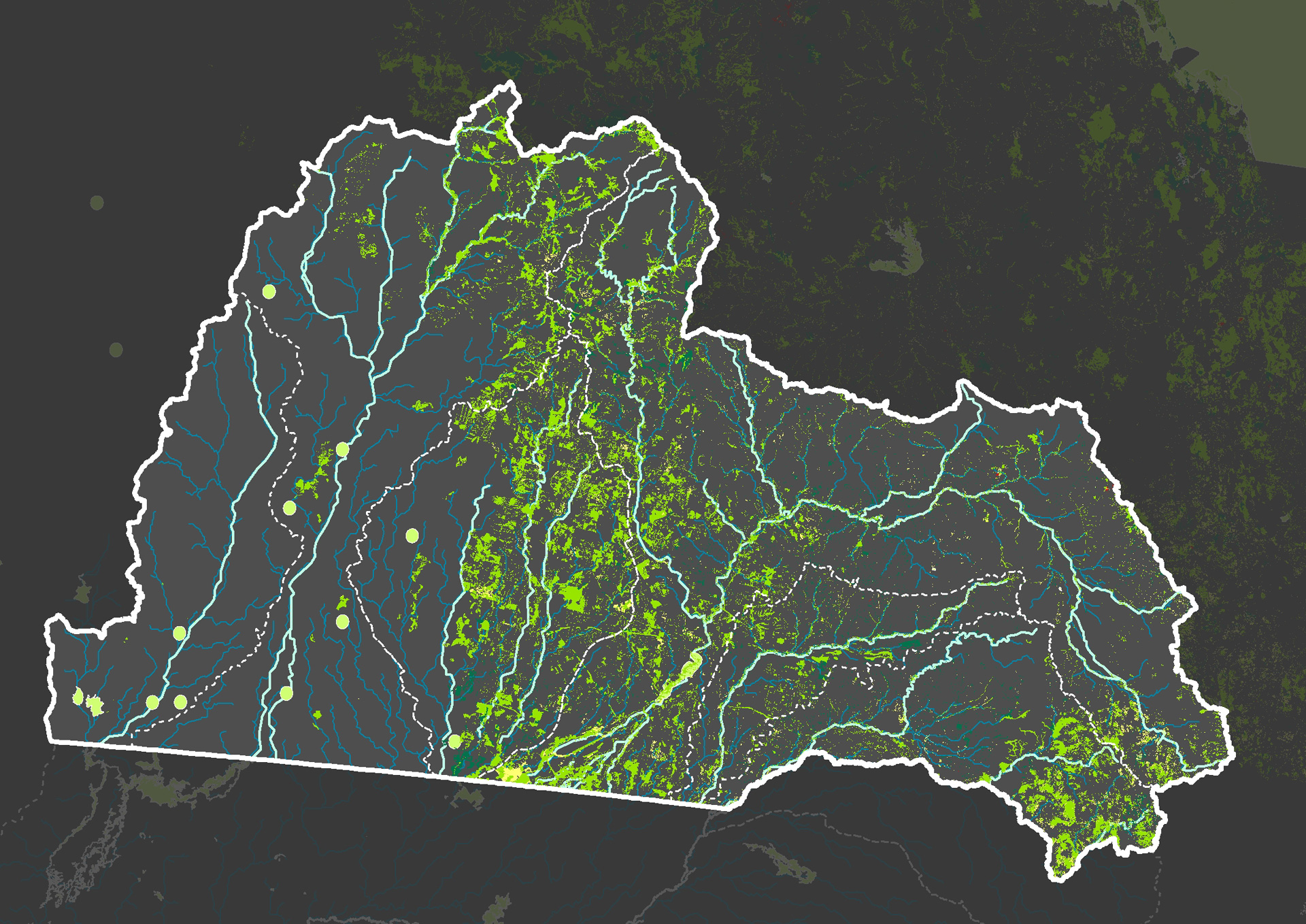 Endangered and of concern regulated vegetation distribution in Northern Murray-Darling Basin,