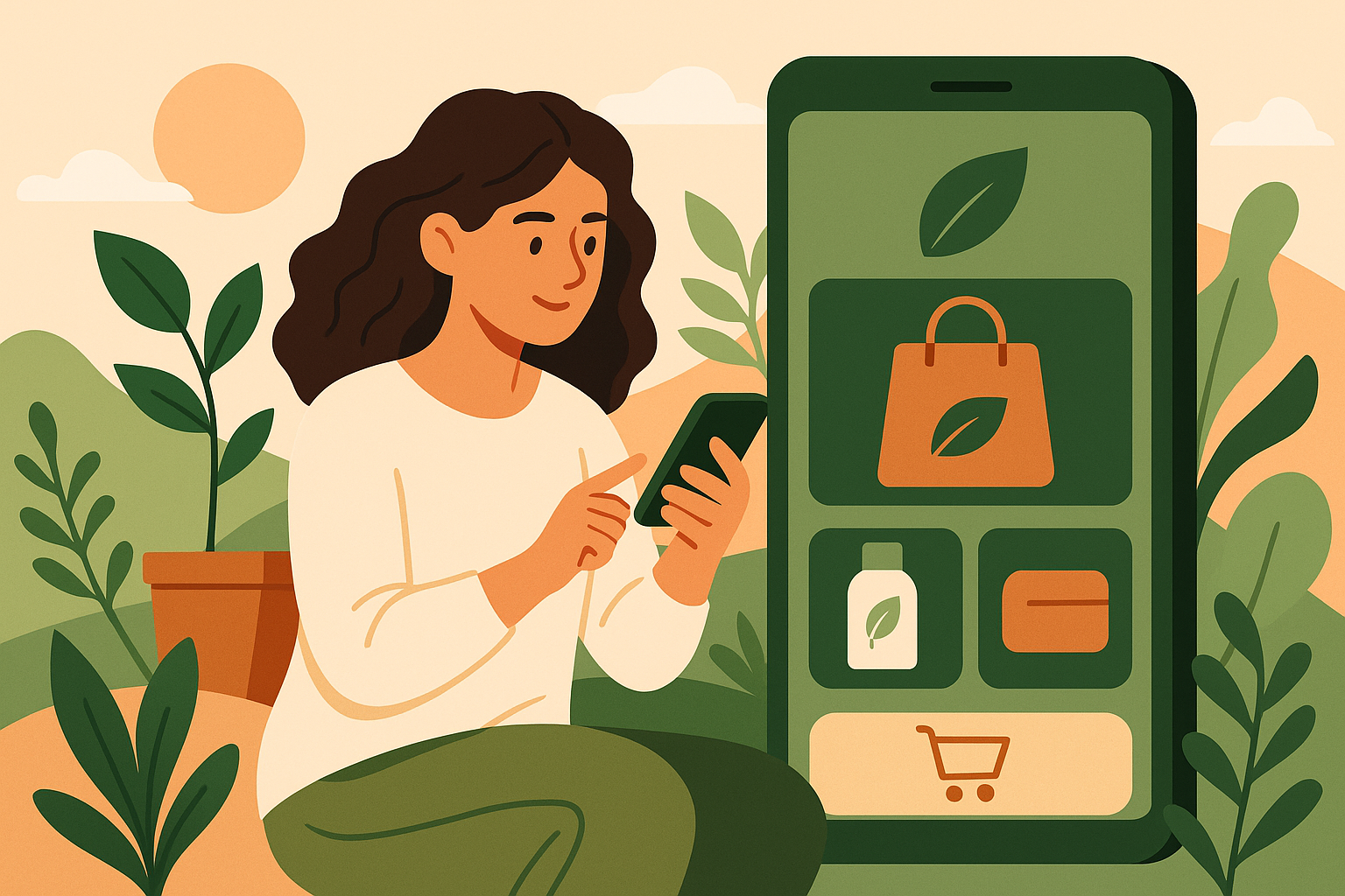 Vende productos naturales con una app eCommerce eficaz