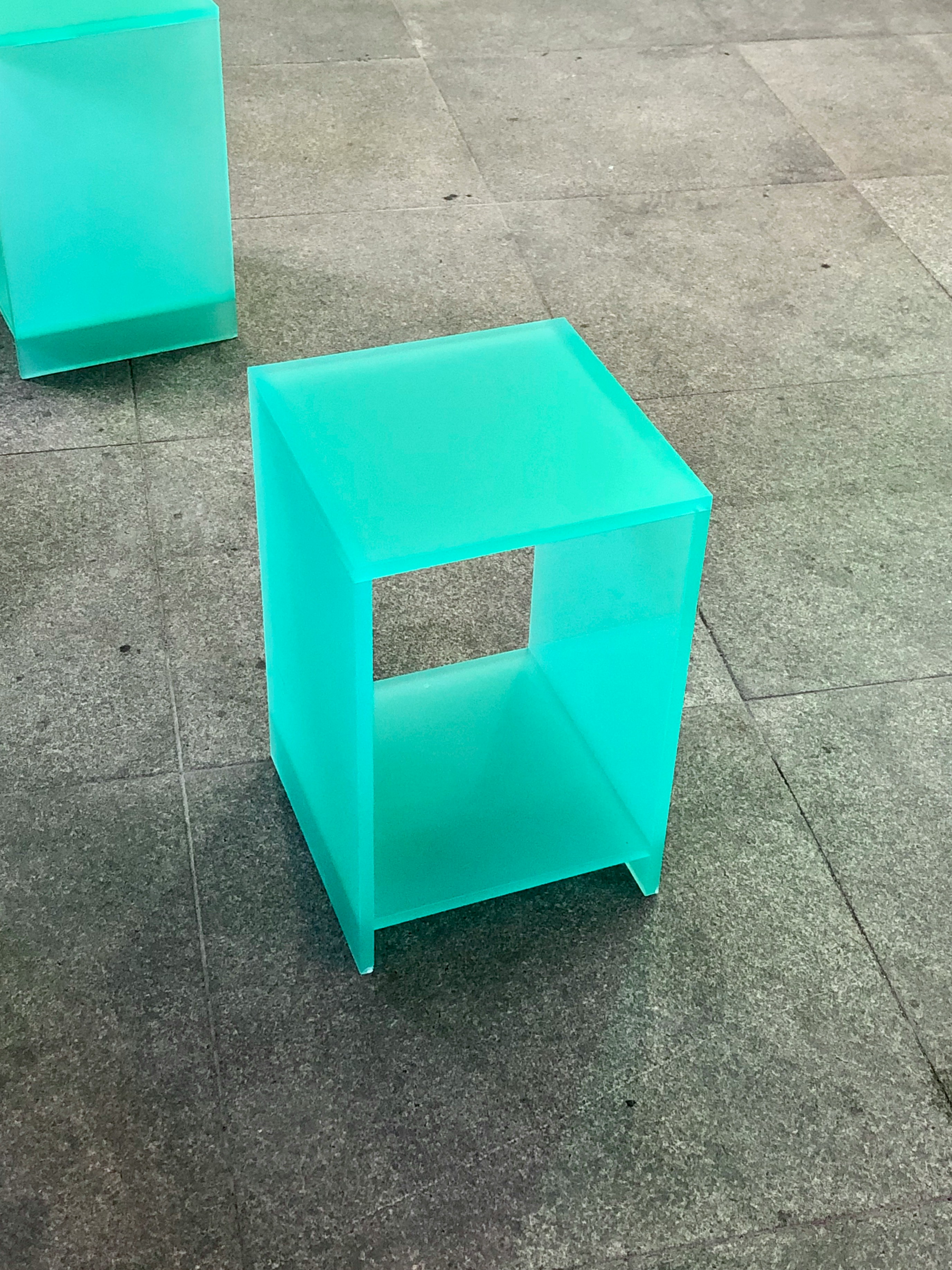 Boxes labeled and color-coded for moving