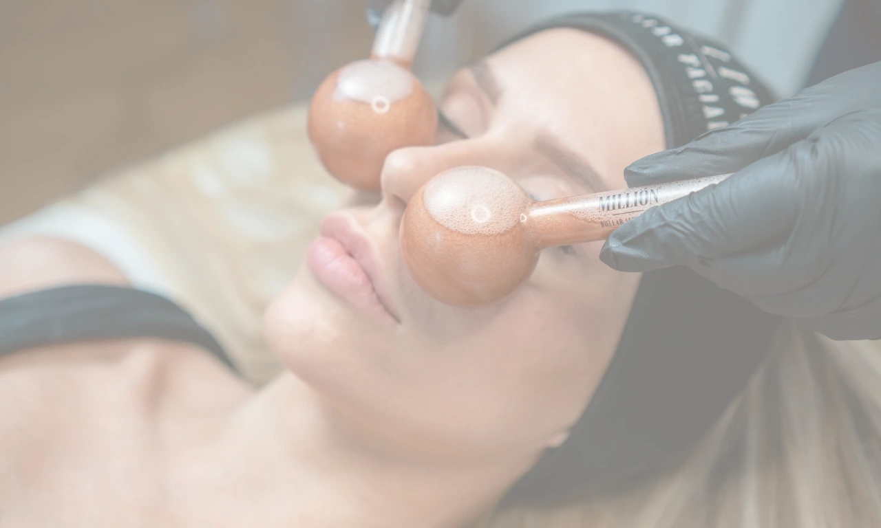 A beautiful and happy looking woman looks into the middle distance.