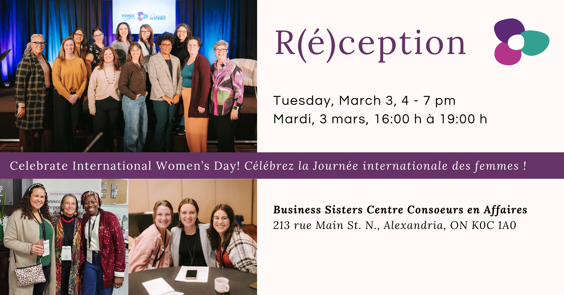 Réception célébrant la Journée internationale de la femme