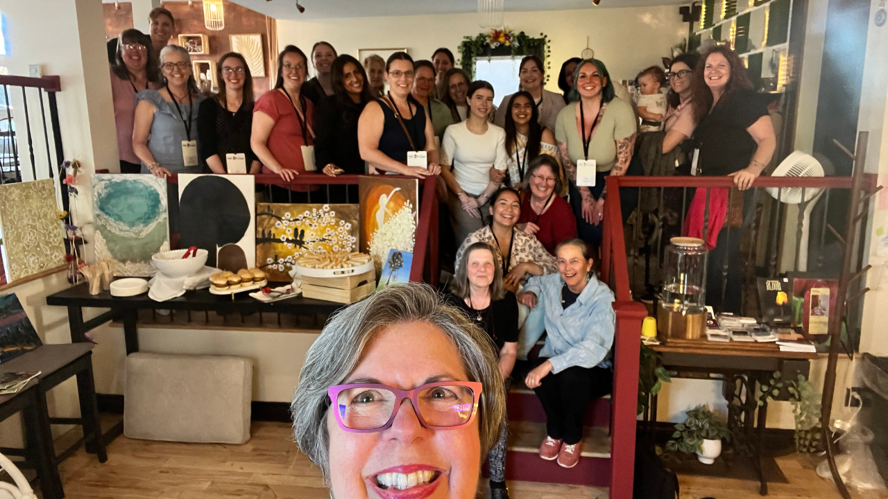 Photo of the group of women entrepreneurs who attended the May 25 Business Sisters' networking event at the Craftmans Café in Cornwall, ON.
