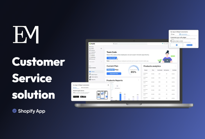 Expert Minute Customer Service solution — project by Zetaton