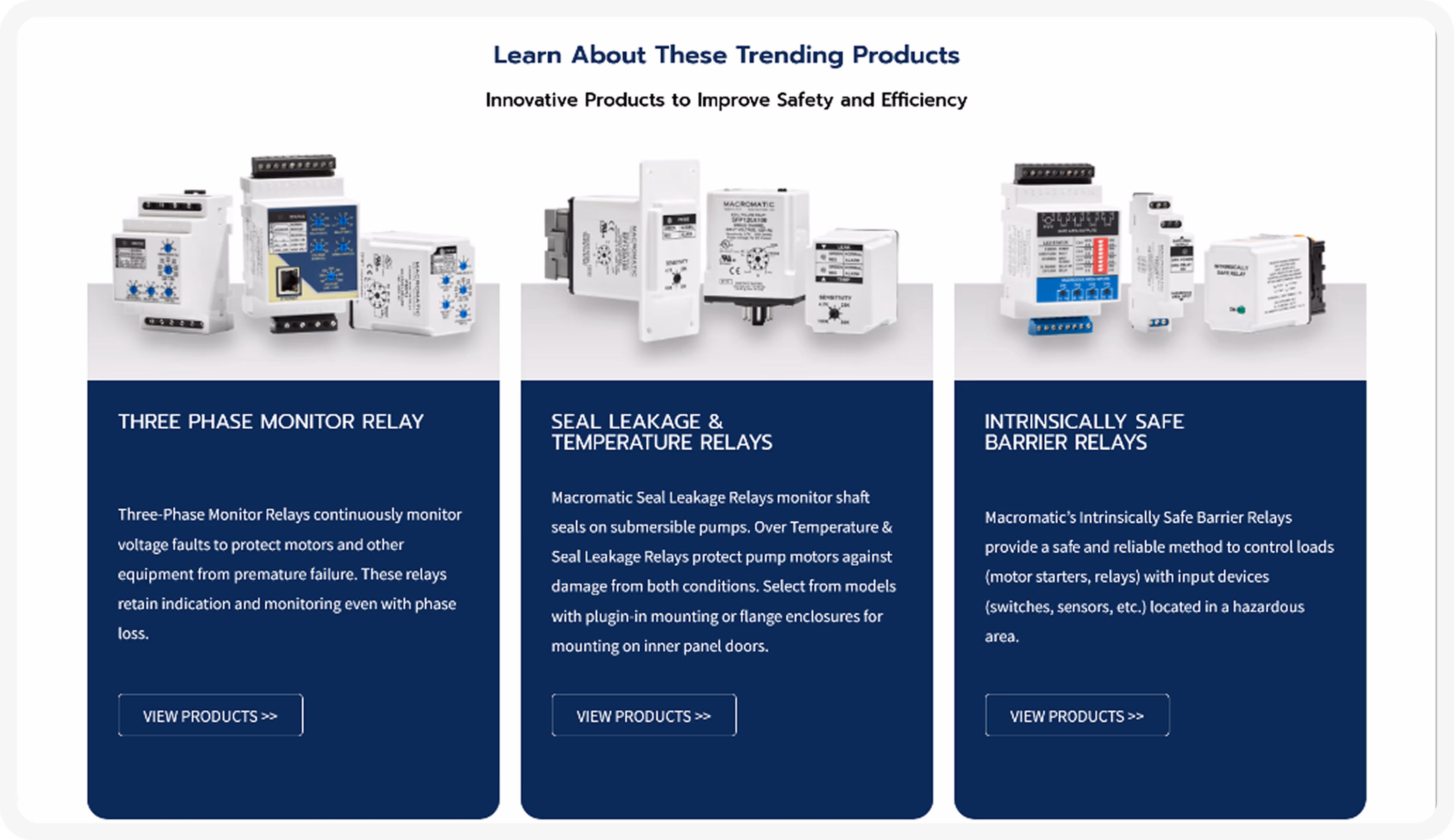 Macromatic Industrial Control Solutions