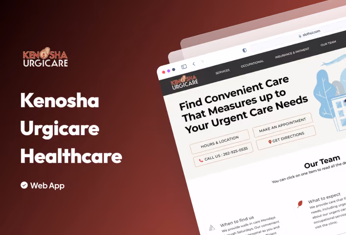 Kenosha Urgicare Healthcare — project by Zetaton