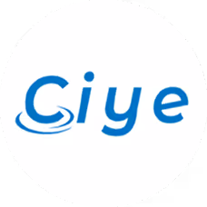 Logo displaying the word 'ciye' with a blue swirl around the letter 'c'.