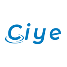 Logo displaying the word 'ciye' with a blue swirl around the letter 'c'.