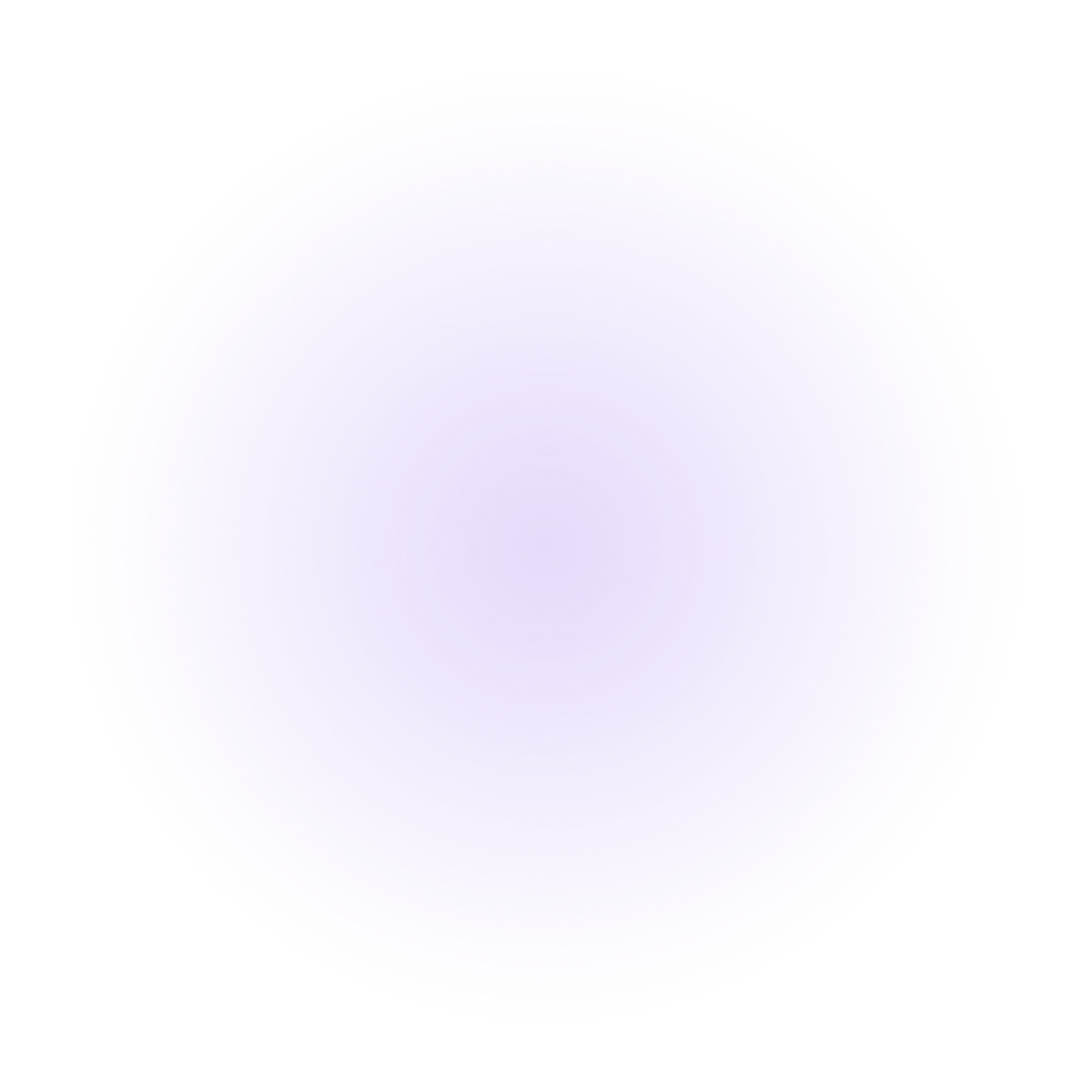 Soft glowing purple circular gradient with radiating blur on black background.