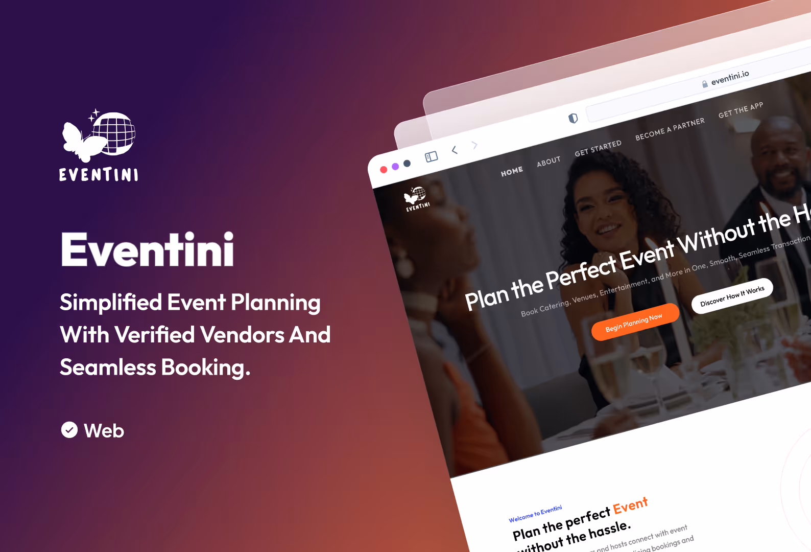Eventini - Event Planning — project by Zetaton