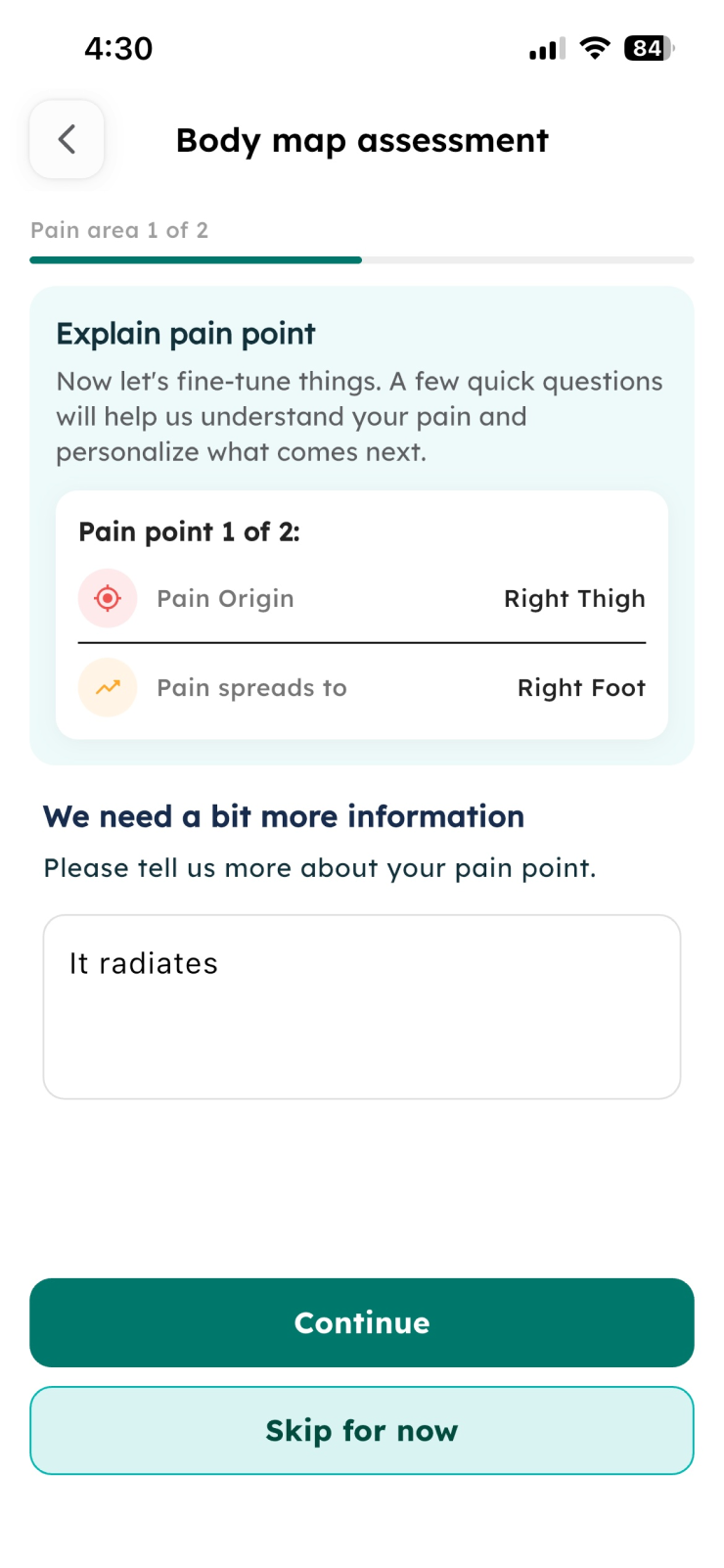 Explain pain point questions
