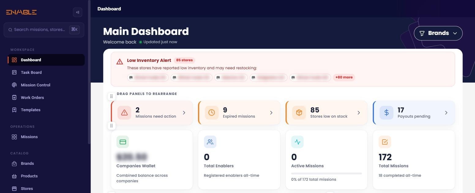 Enable web dashboard