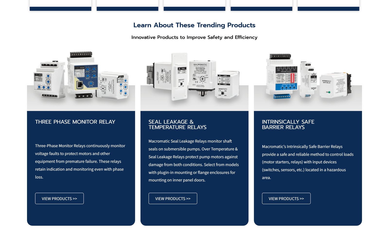 Macromatic trending products on the storefront