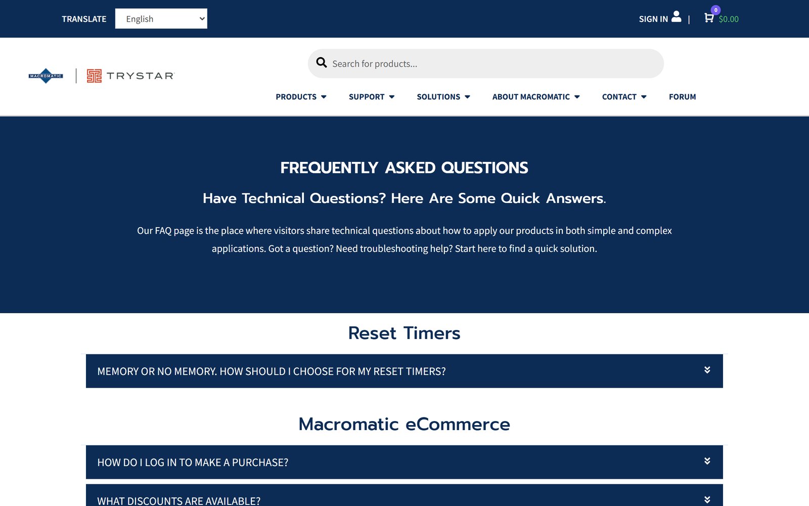 Macromatic frequently asked questions page