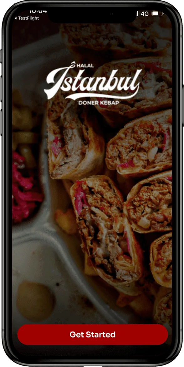 White-label restaurant app splash, Istanbul Doner Kebab