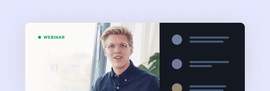 Webinar dashboard view