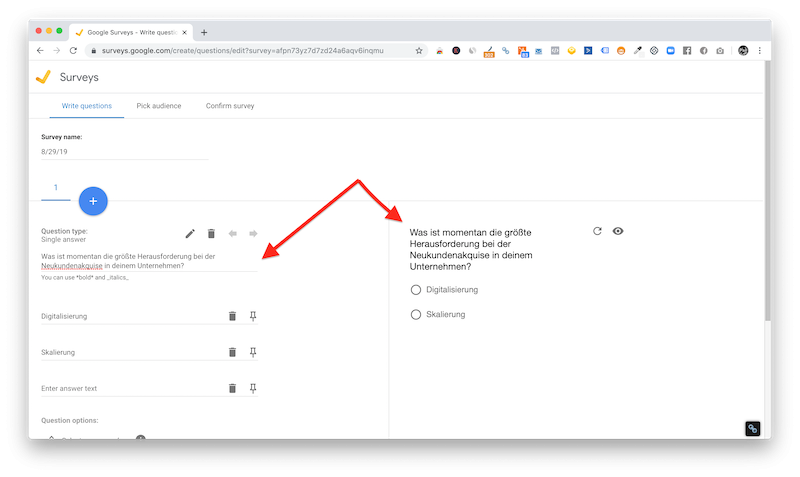Google-Survey-Ask-Questions