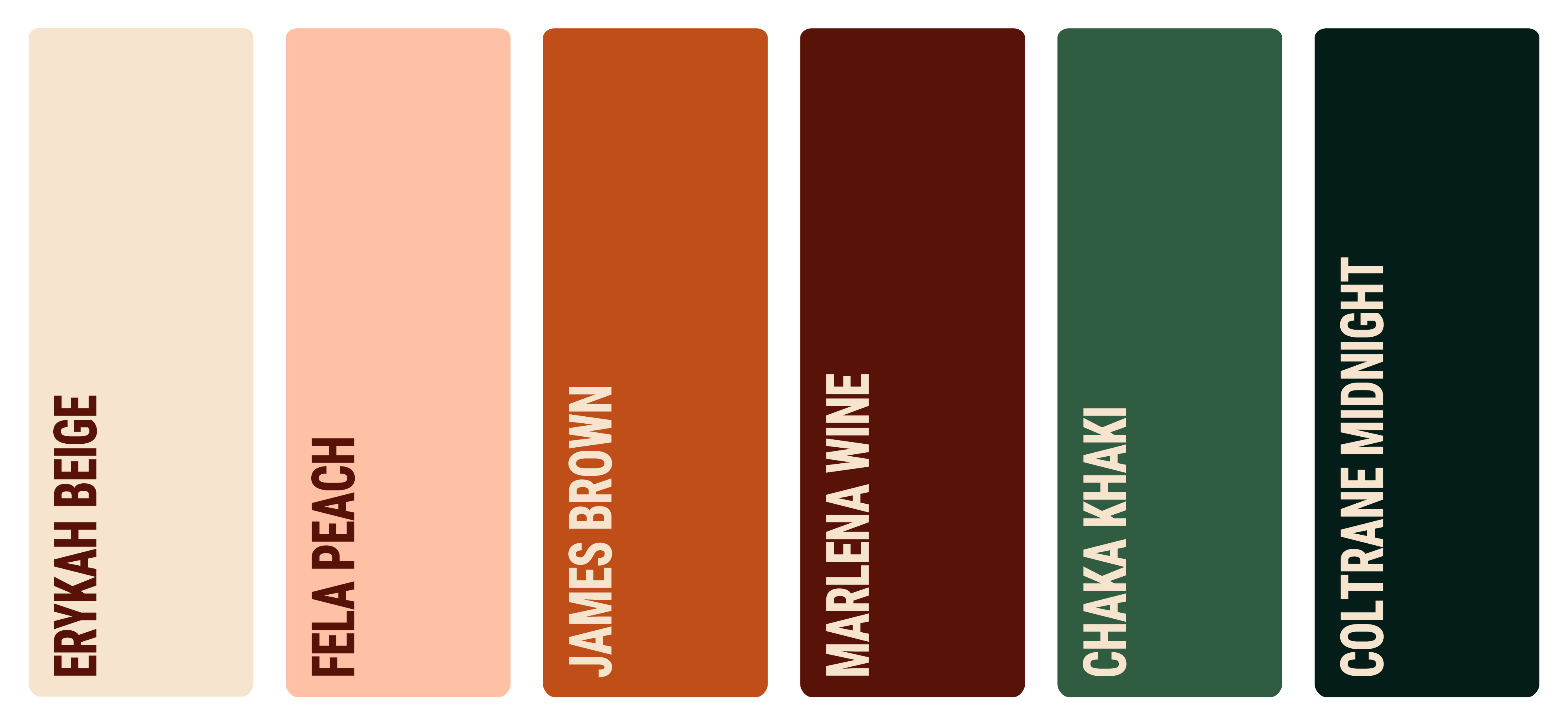 Supernature listening bar brand identity colour palette design by Will Burr