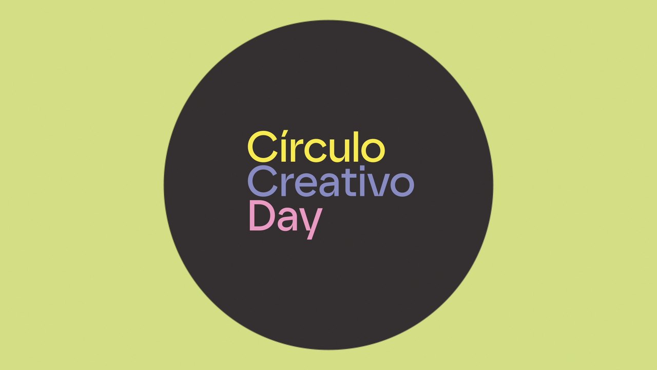 Círculo Creativo Day title on green