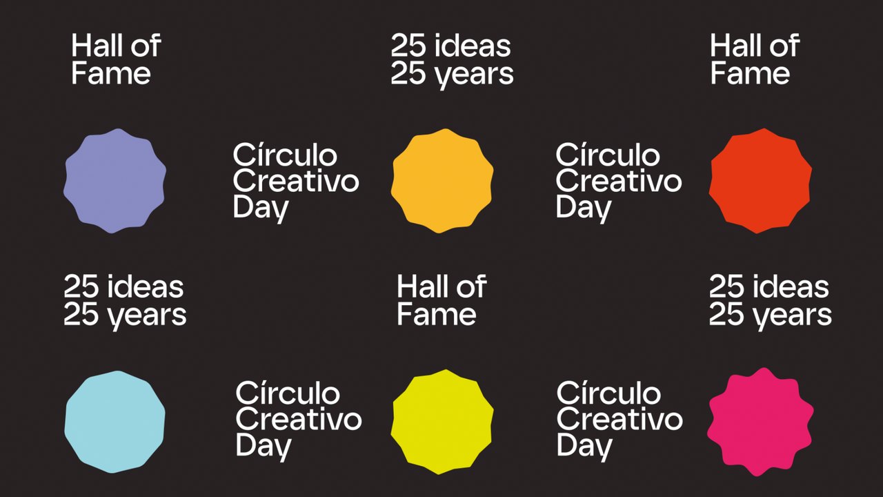 Grid of Hall of Fame and 25 ideas cards