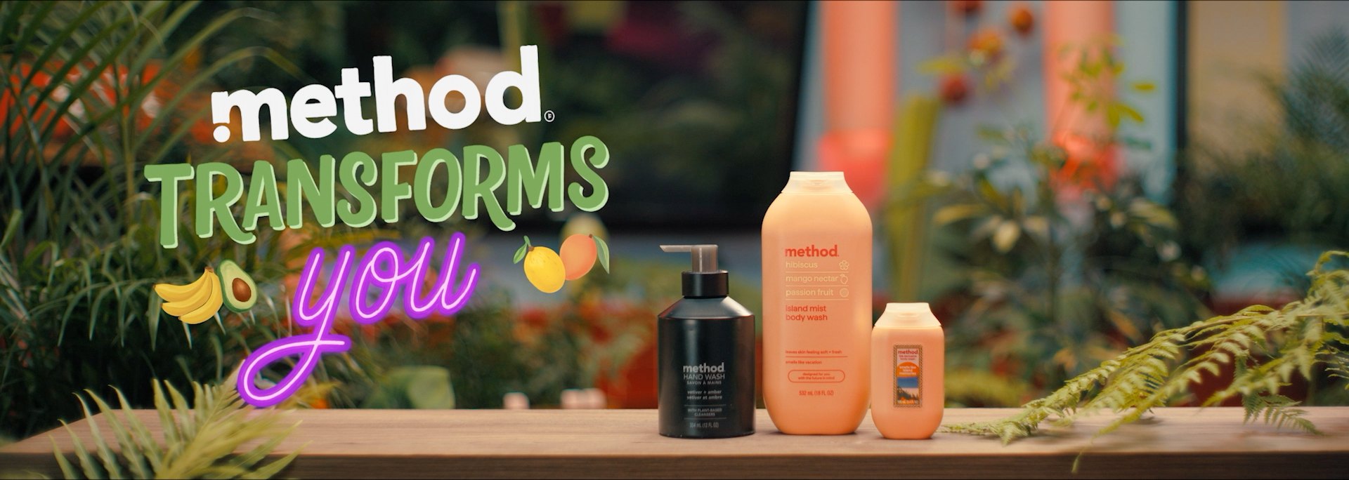 Method transforms you, end card with the products