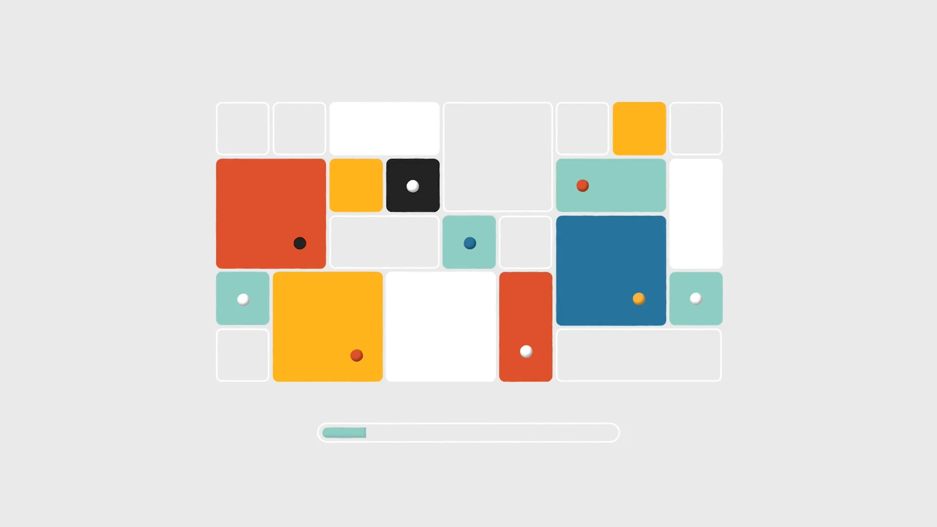 Grid of colored media blocks