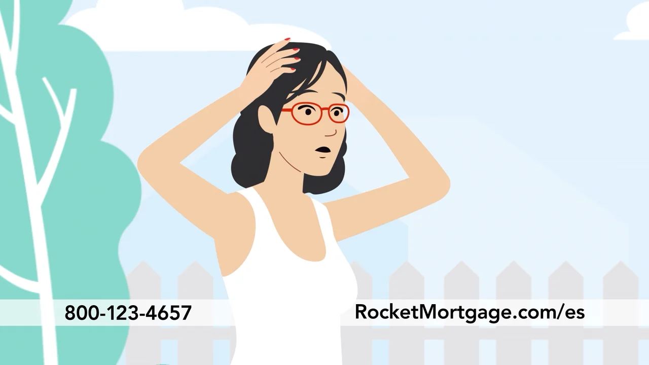 A worried woman with her hands on her head