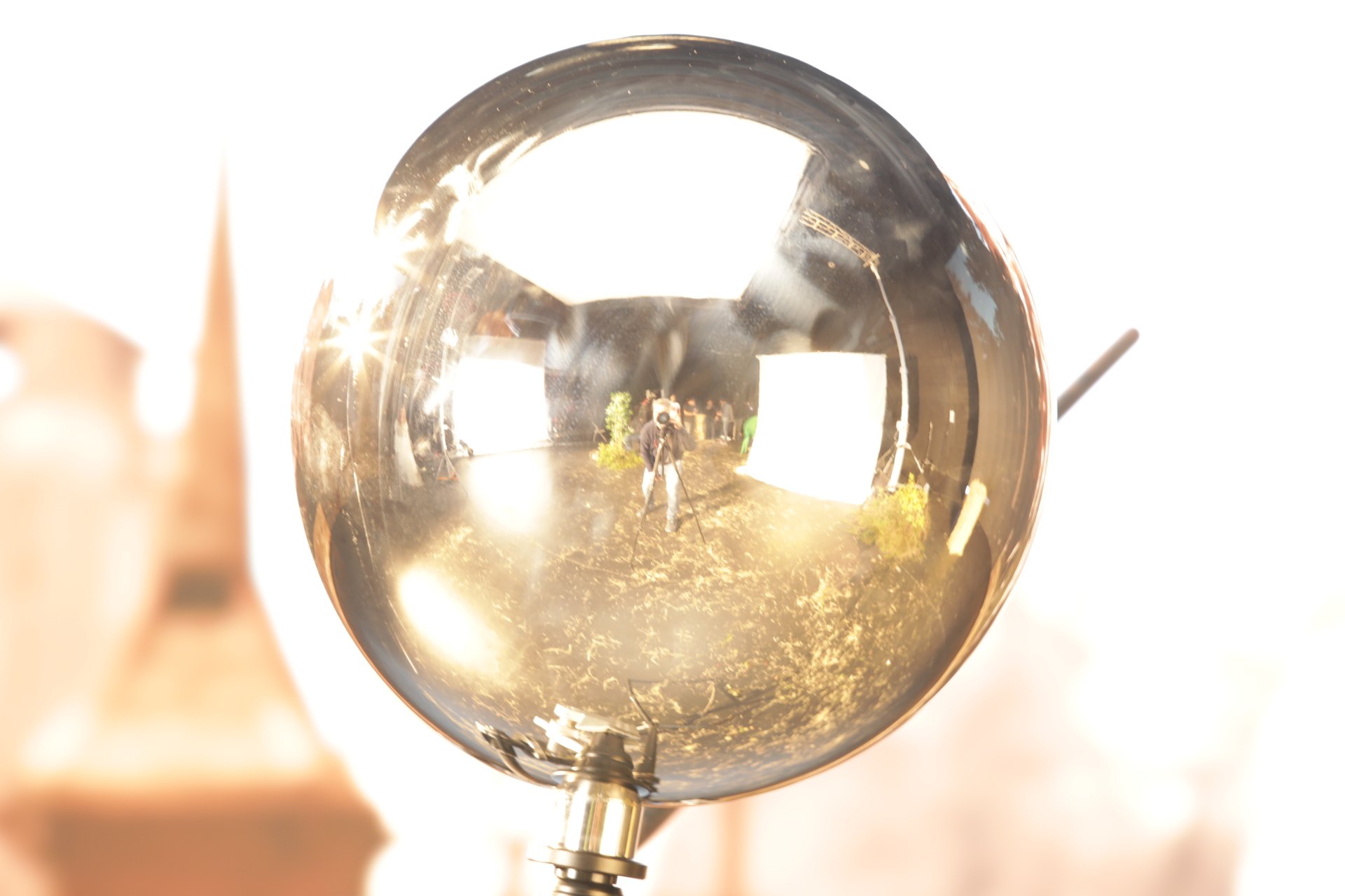 Chrome ball, one exposure of a three-step bracket shot on the Leave No Trace set