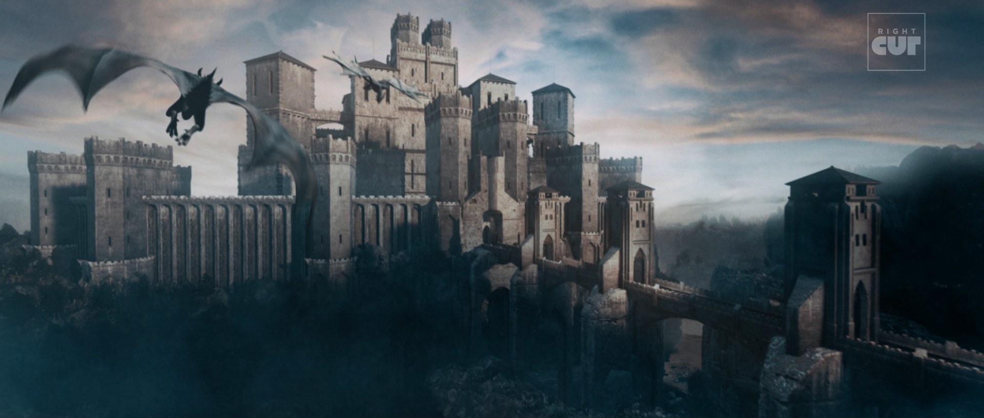Leave No Trace, the castle, before and after the dragon and atmosphere (after)