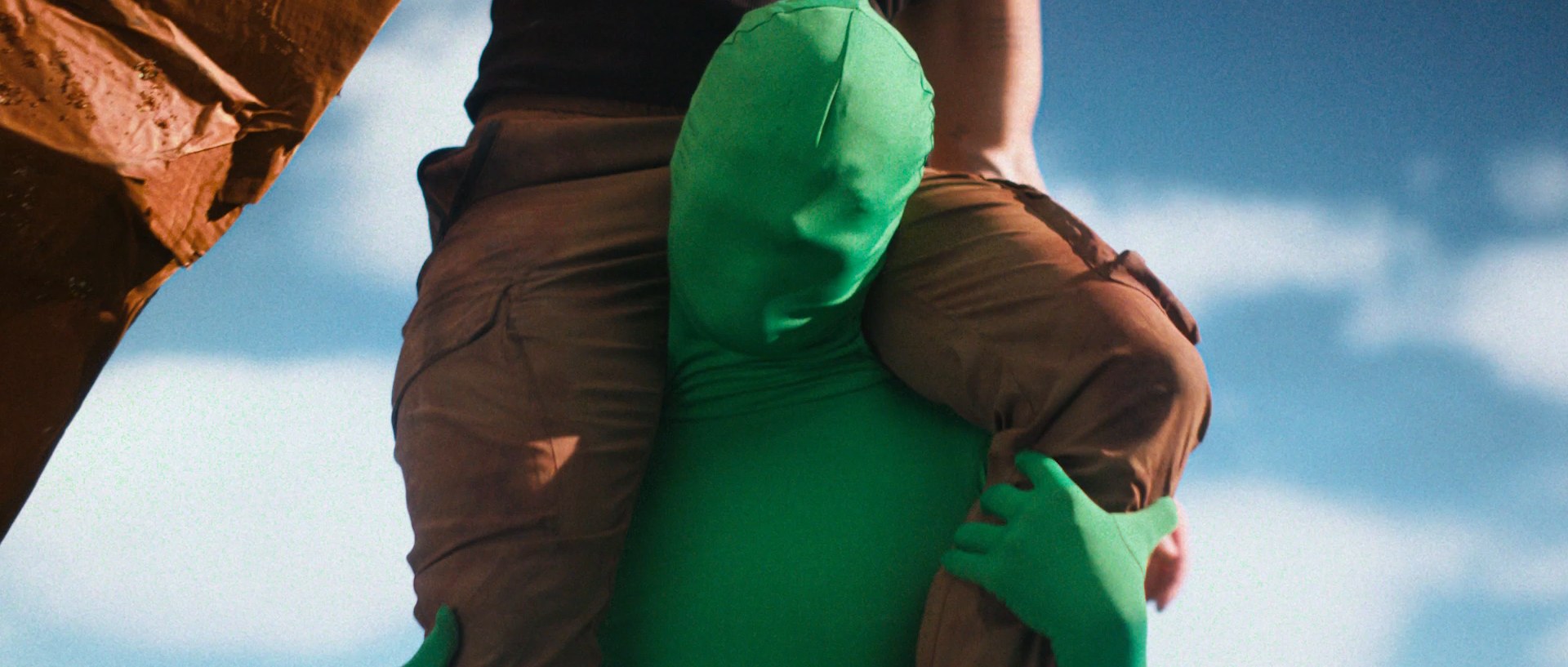 Toyota Leave No Trace, The Green Man holds the climber on the rock