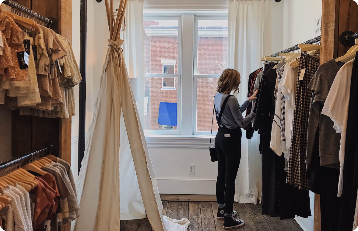 Physical clothes shop