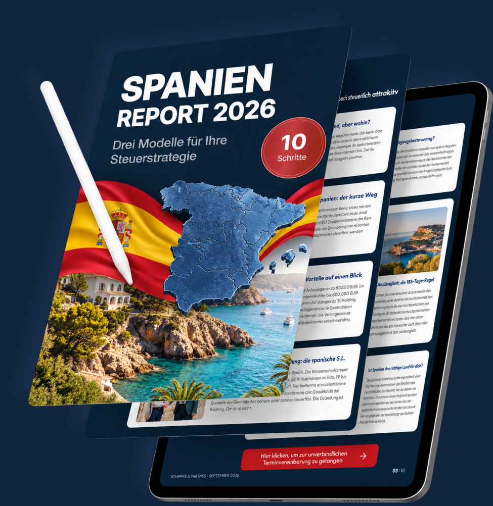 Spanien Report 2026 auf dem Tablet