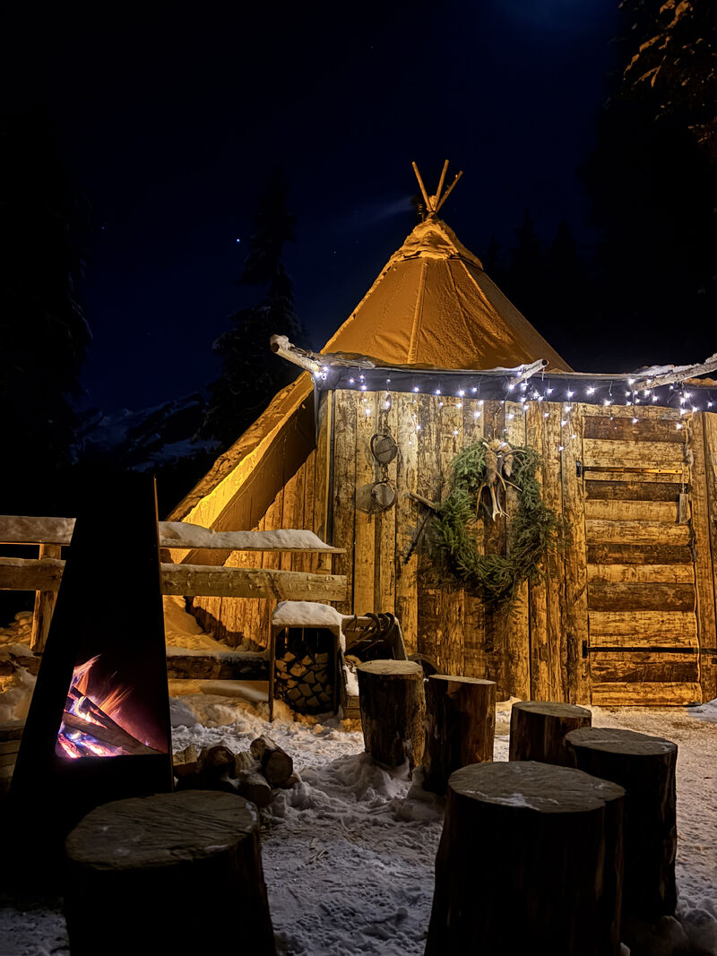 Tipi du trappeur à la Clusaz - Hiver #2