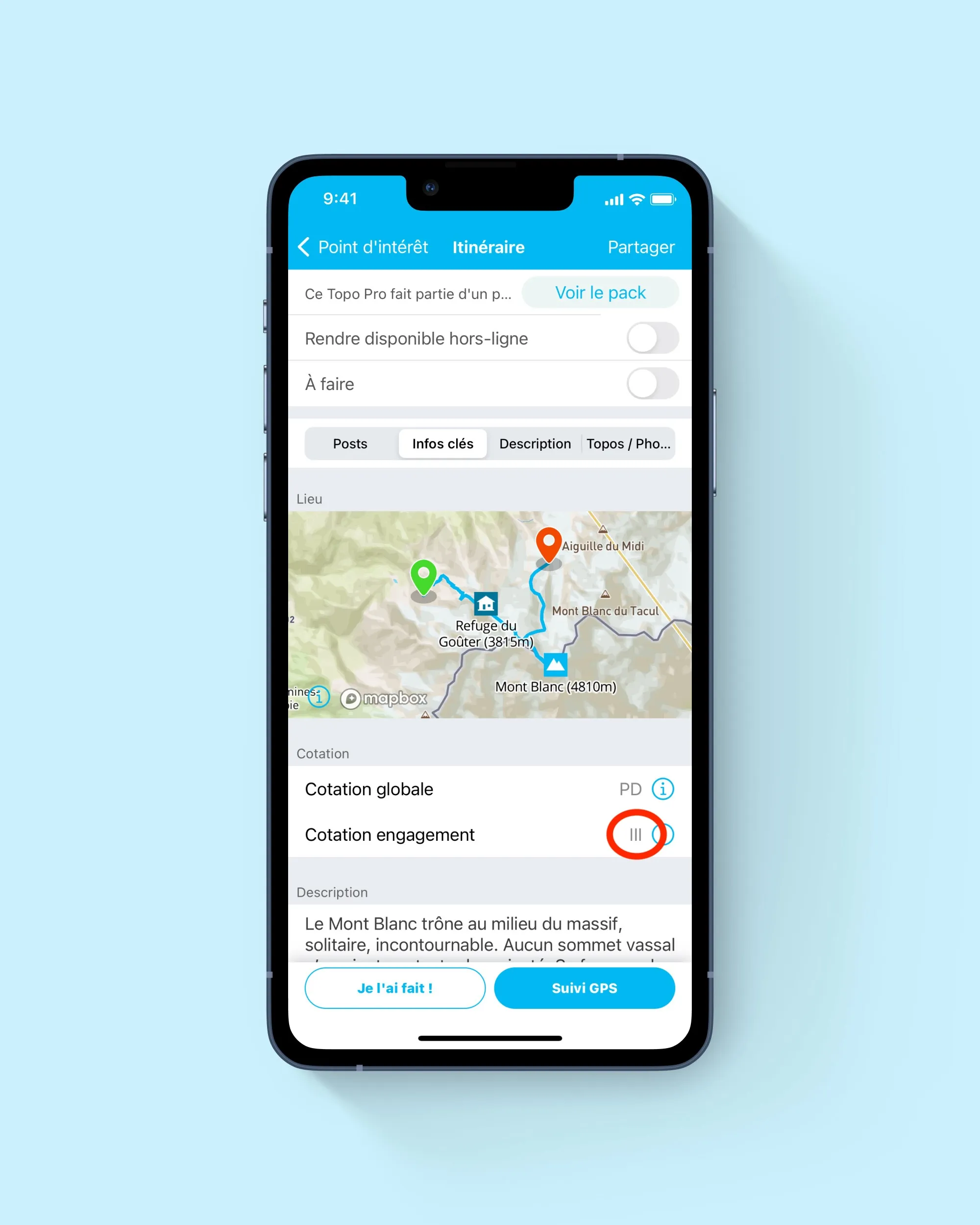 Cotation d’engagement sur l’appli Whympr
