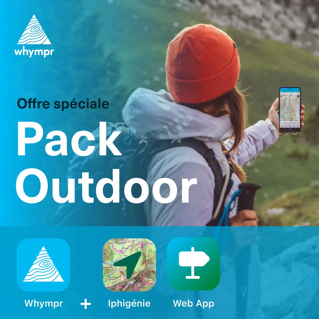 Découvre le Pack Outdoor : Whympr + Iphigénie + notre Web App pour seulement 39,99€