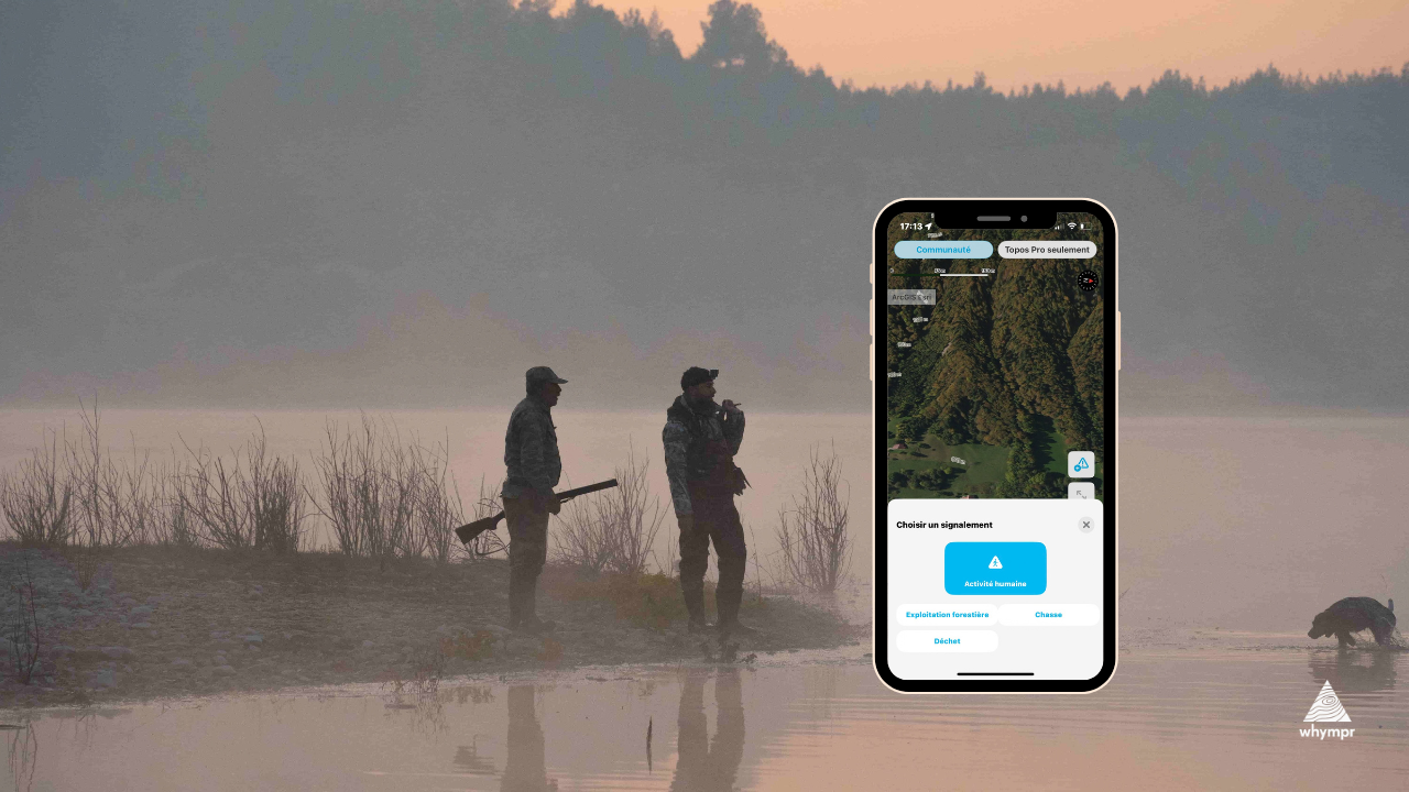 Chasse et rando : savoir où sont les zones de chasse en temps réel
