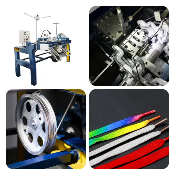 Plastic shoelace tip production process using tipping film