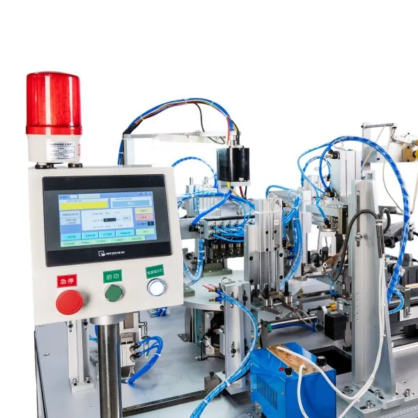 Control panel of an automatic bow making machine