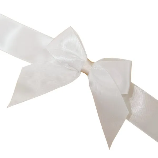 Finished ribbon bow after machine forming
