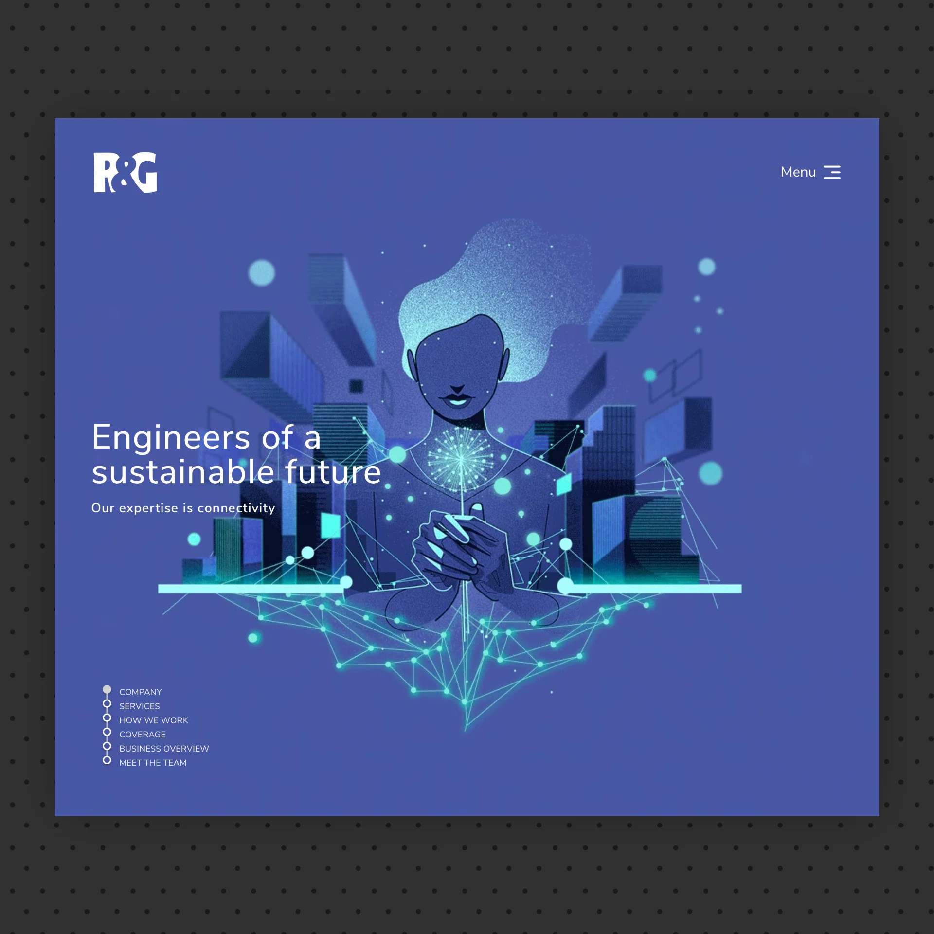 Editorial cover illustration exploring engineers, systems, and future technology
