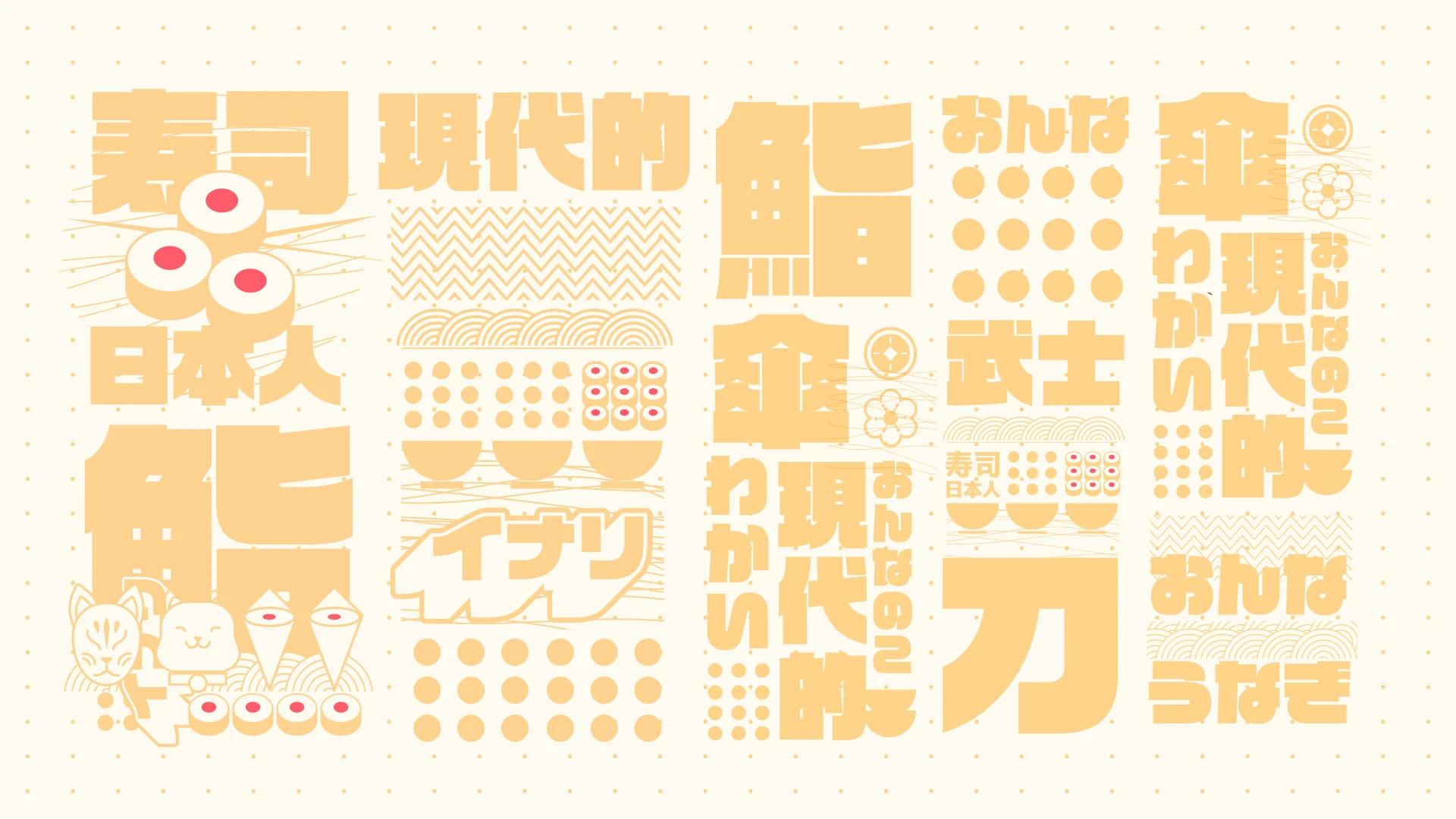 Manga character concept art for restaurant visual identity