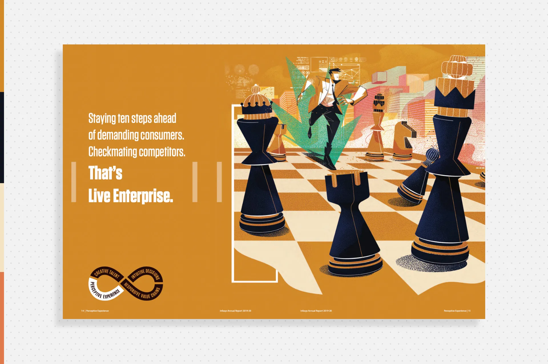 illustration showing a business leader navigating a chessboard, symbolizing strategic decision making, competitive advantage, and enterprise strategy in a dynamic market environment