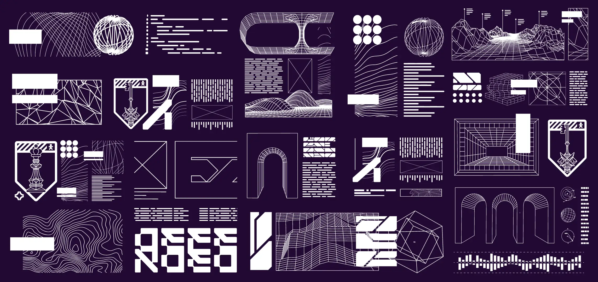 Operational crest design with a futuristic aesthetic for Vivo’s digital security.